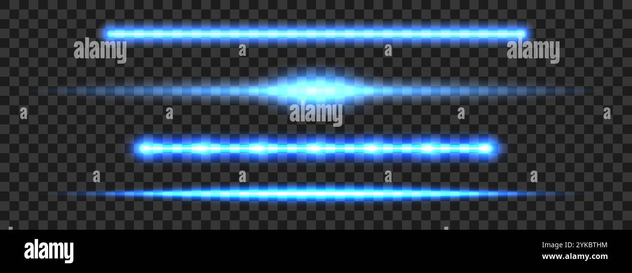 Horizontal fluorescent neon tube Stock Vector Images - Alamy