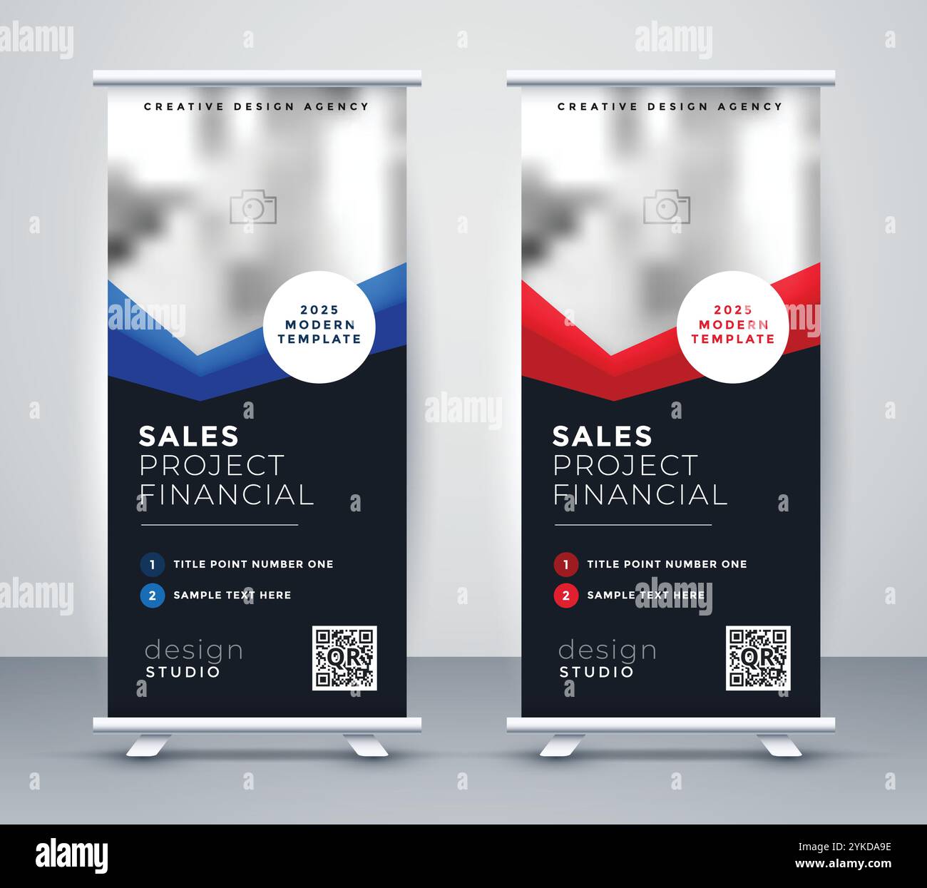 Dark standee roll up banner hi-res stock photography and images - Alamy