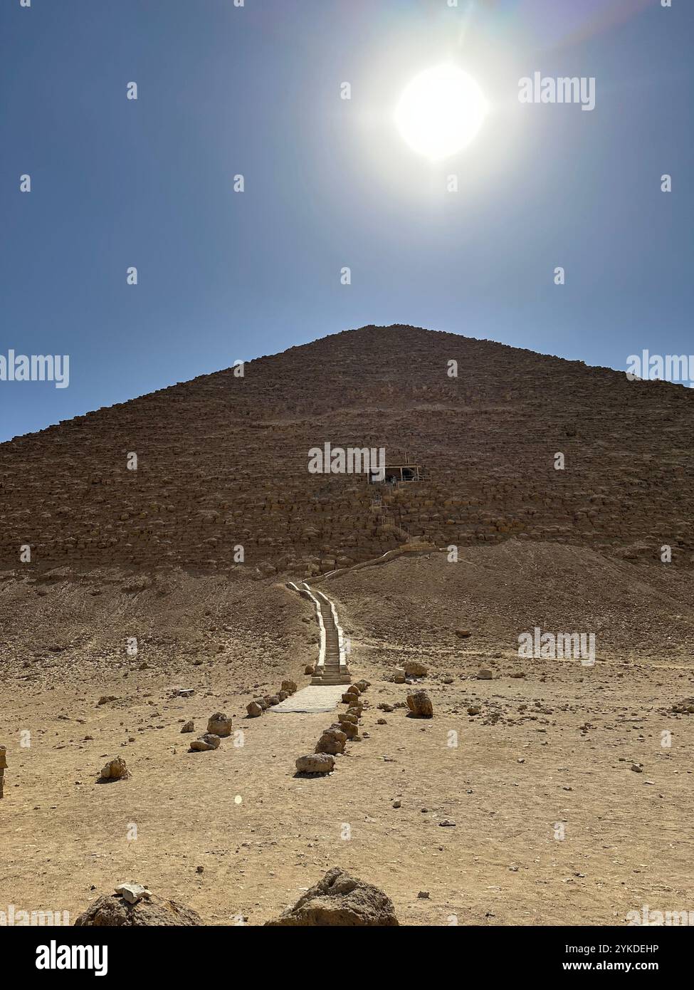 The Red Pyramid - Smartphone Captured Stock Image