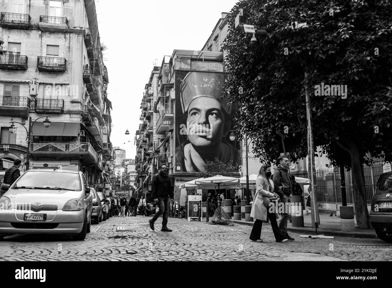 Naples, Italy - April 10, 2022: Generic architecture and street view in Naples, Campania, Italy. Stock Photo