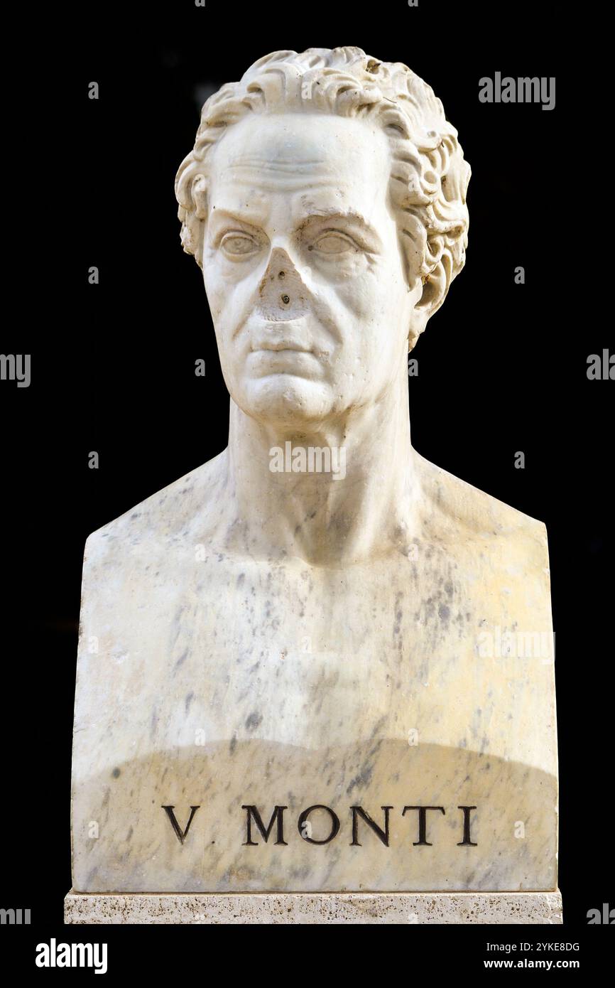 Vincenzo Monti (1754 – 1828) - Italian poet, playwright, translator, and scholar, the greatest interpreter of Italian neoclassicism in all of its various phases Stock Photo