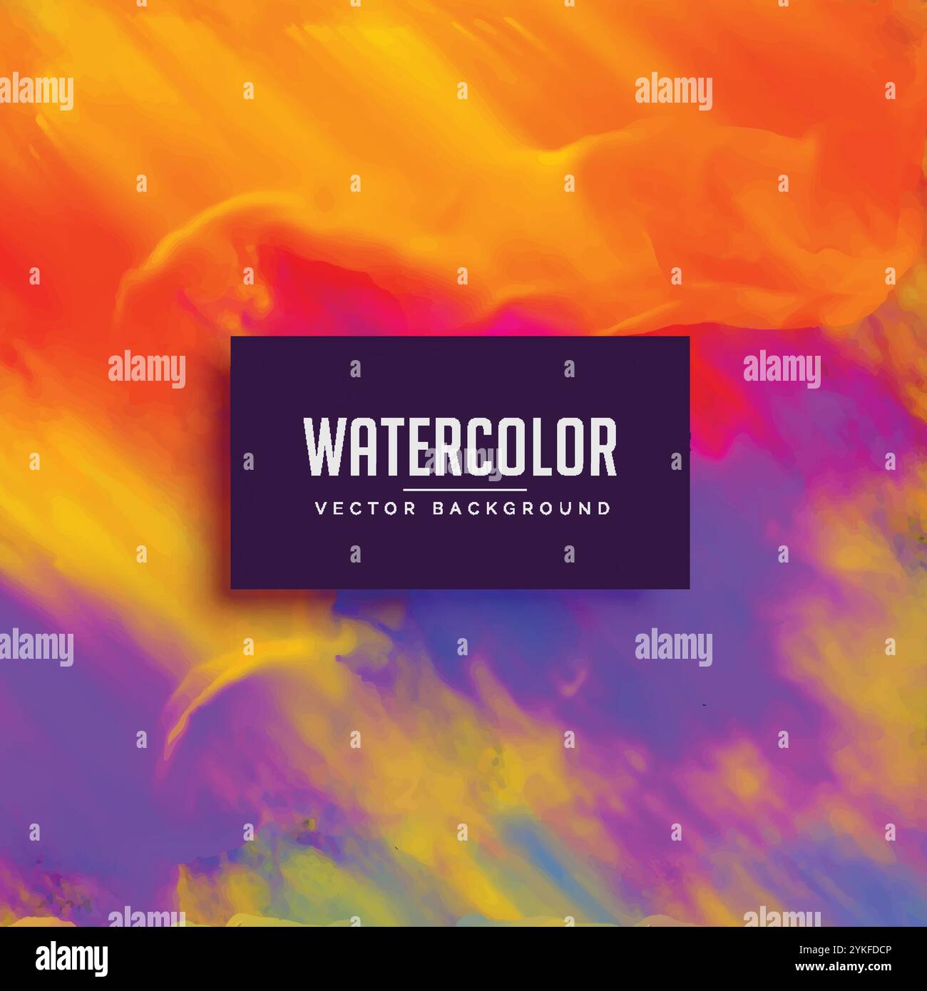 bright watercolor background with ink flowing effect Stock Vector Image ...