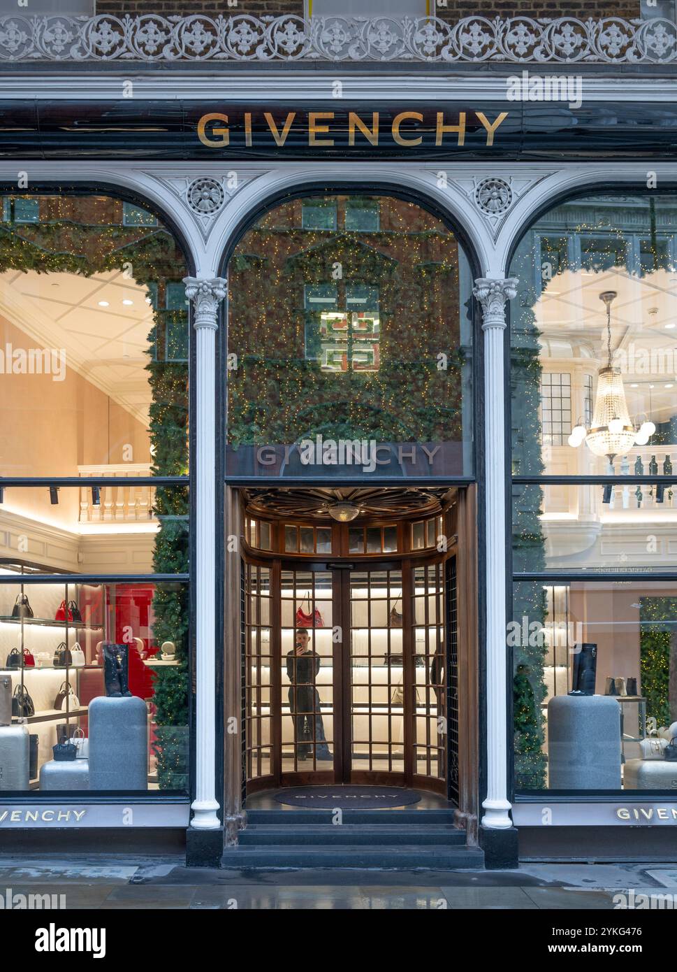 Mayfair Givenchy store and New Bond Street London, UK Stock Mayfair Givenchy store and New Bond Street London, UK Stock