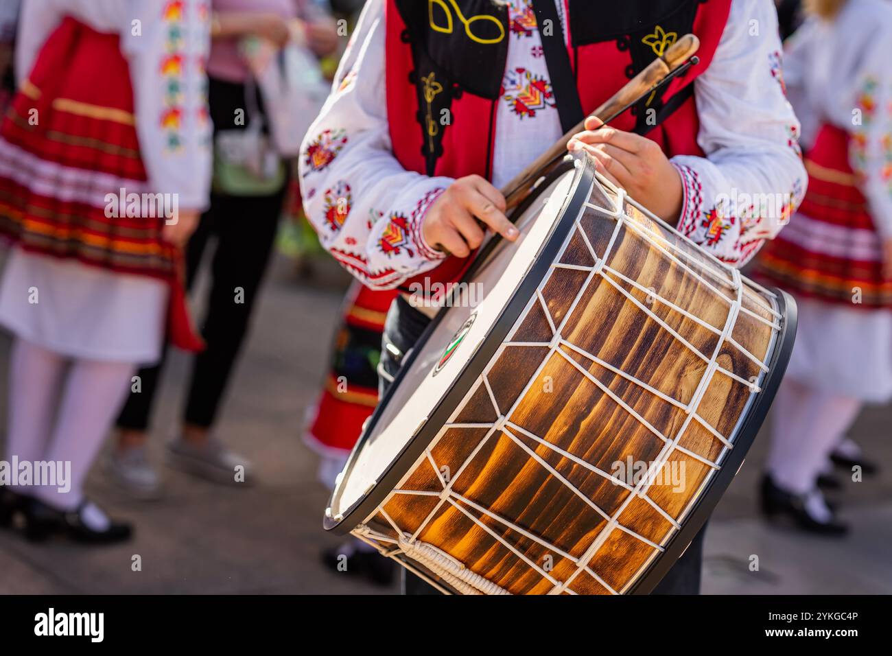 Playing ceremonial drum hi-res stock photography and images - Alamy