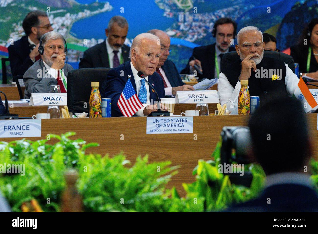 President Joe Biden, center, speaks as India's Prime Minister Narendra ...