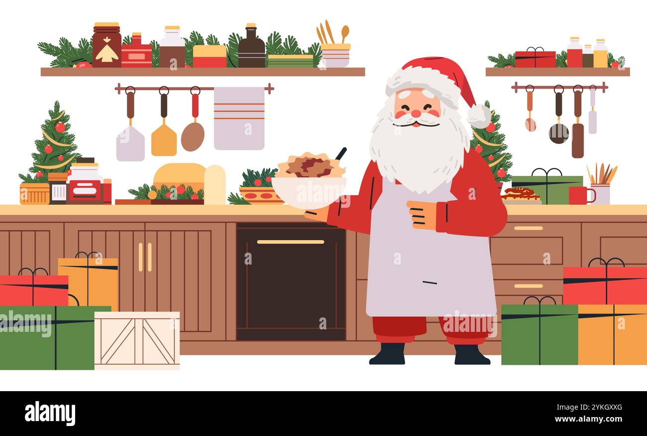 Elderly kitchen Stock Vector Images - Alamy