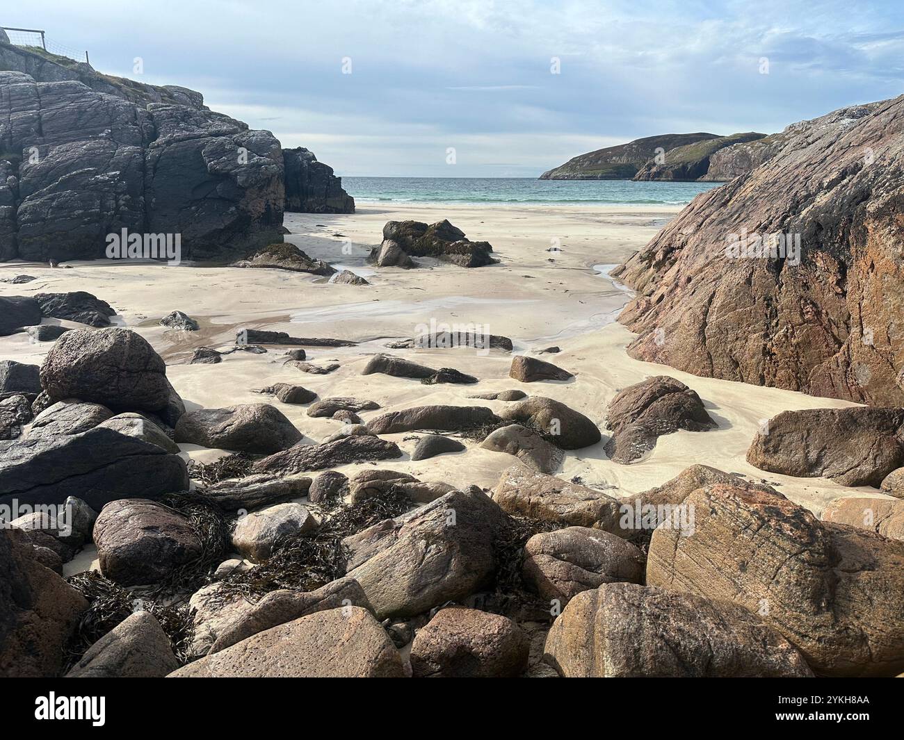 Beach at Polin, Oldshoremore, Kinlochbervie - Smartphone Captured Stock Image