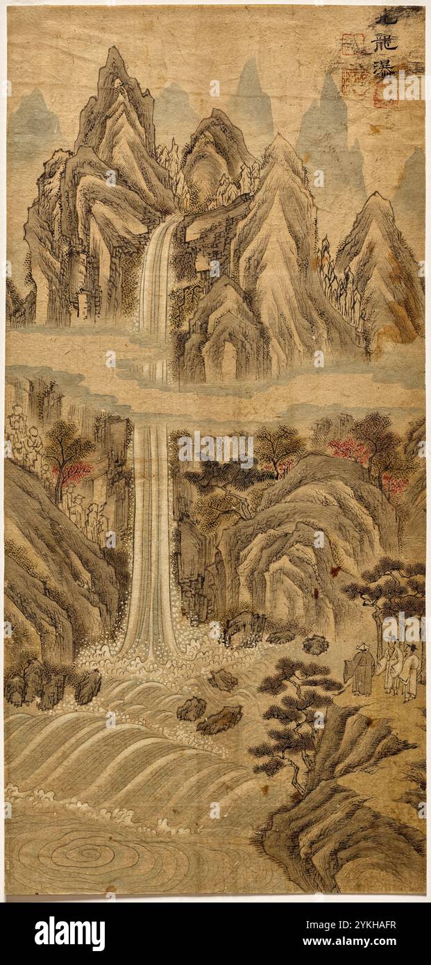 Nine-Dragon Falls ??? (������). Han Unpyeong. late 1800s. Stock Photo