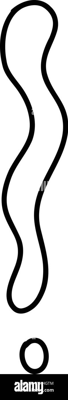 Doodle exclamation mark. Hand drawn punctuation marks and exclamatory ...