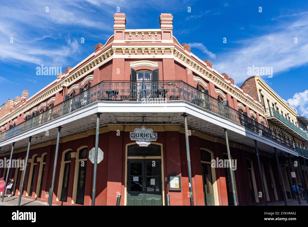 Building facade in the French Quarter of New Orleans, Louisiana Stock ...