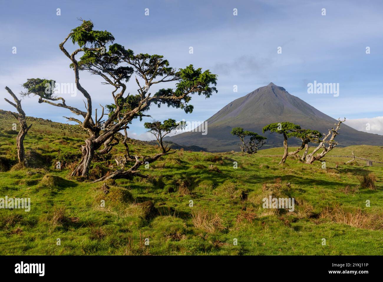 Lagoa do Capitão is a lagoon with a view of Pico Mountain, located on ...