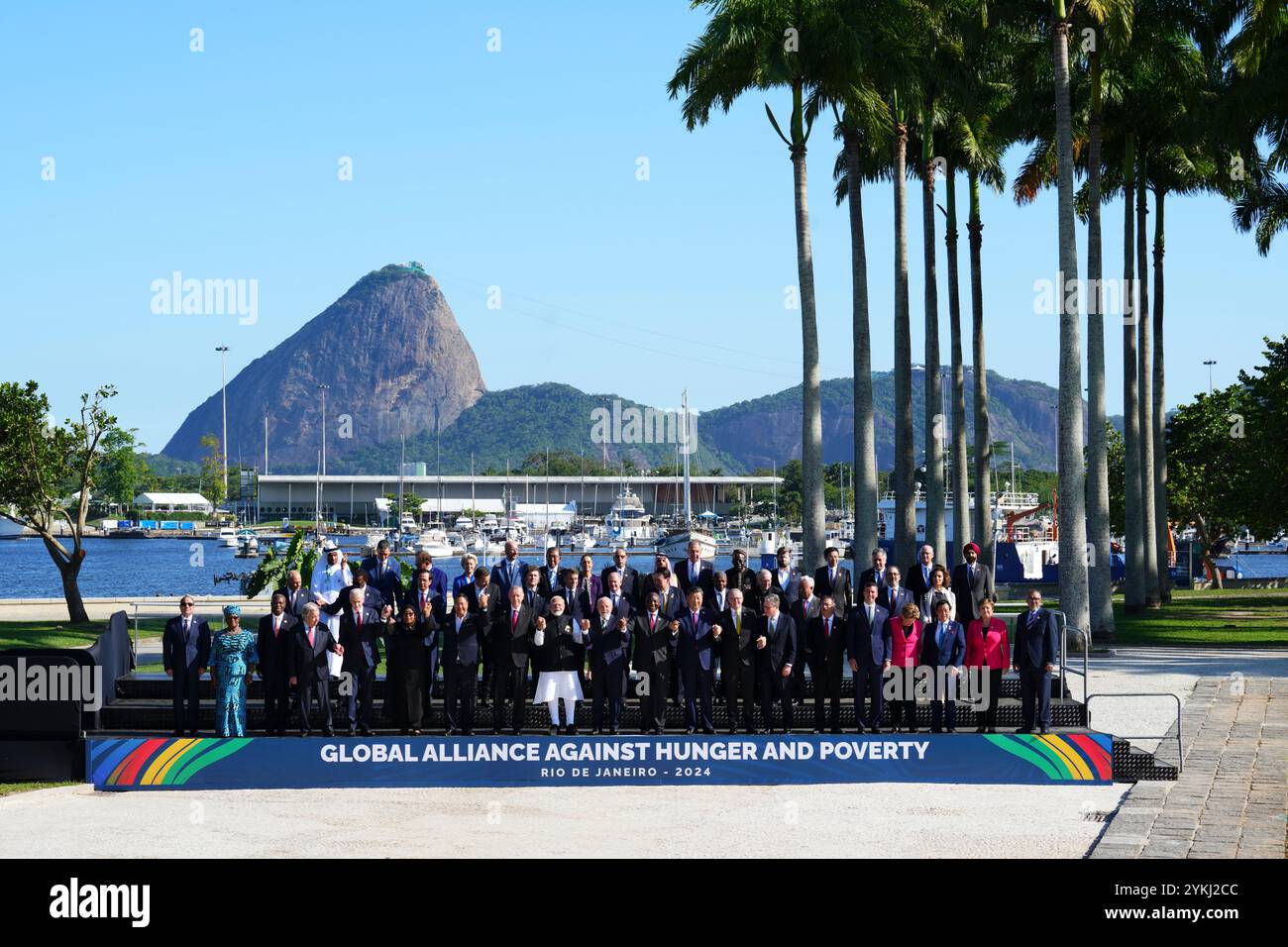 Rio De Janeiro, Brazil. 18th Nov, 2024. G20 leaders take part in a ...