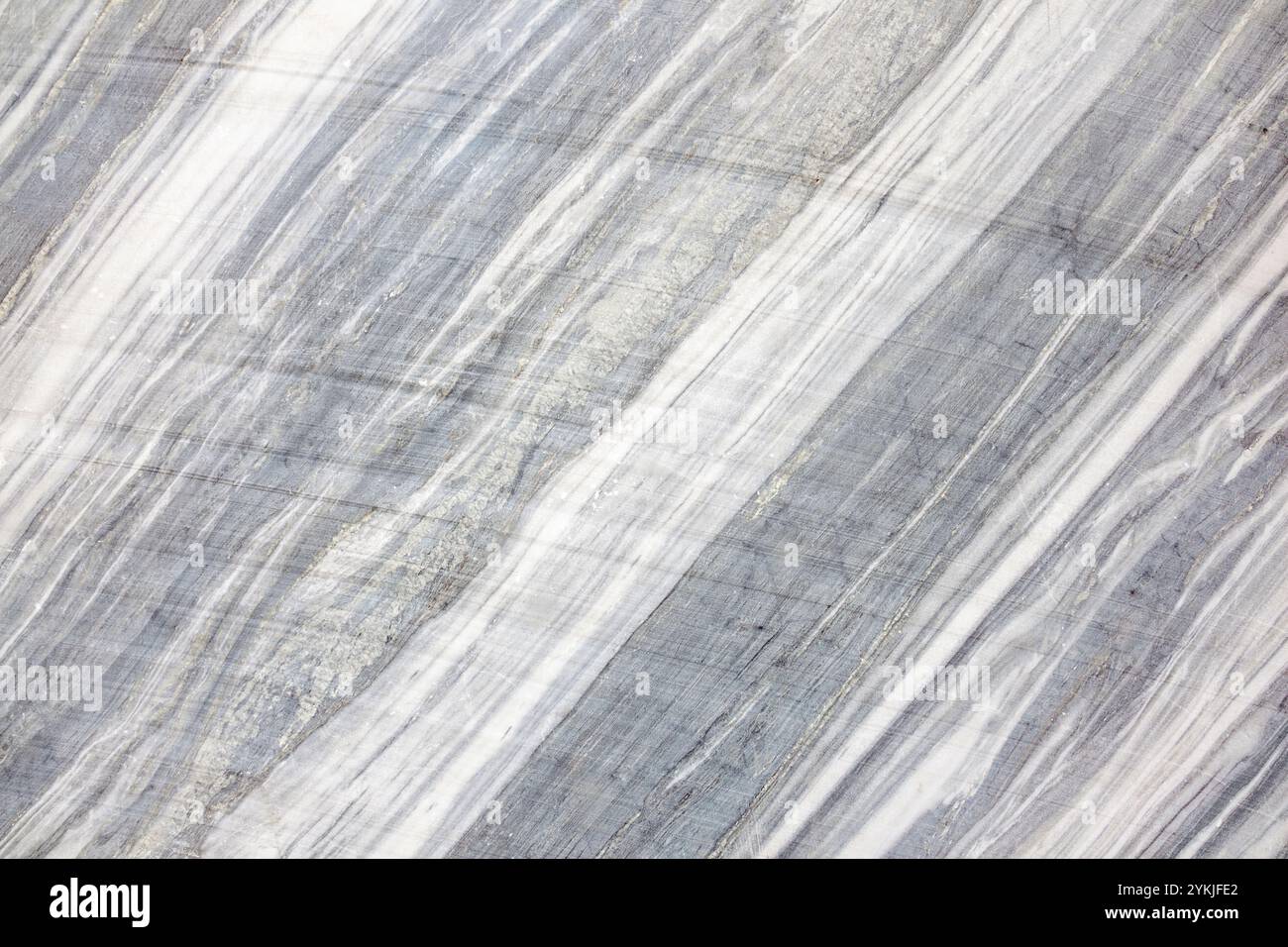 Marble surface, light gray and white, striped.  Natural pattern for design. Stock Photo