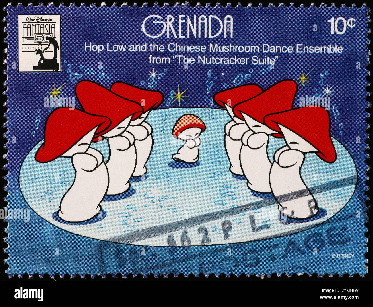 Scene with dancing mushrooms from movie Fantasia by Walt Disney on ...