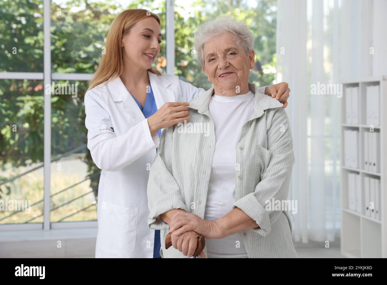 Social worker supporting woman in hi-res stock photography and images ...