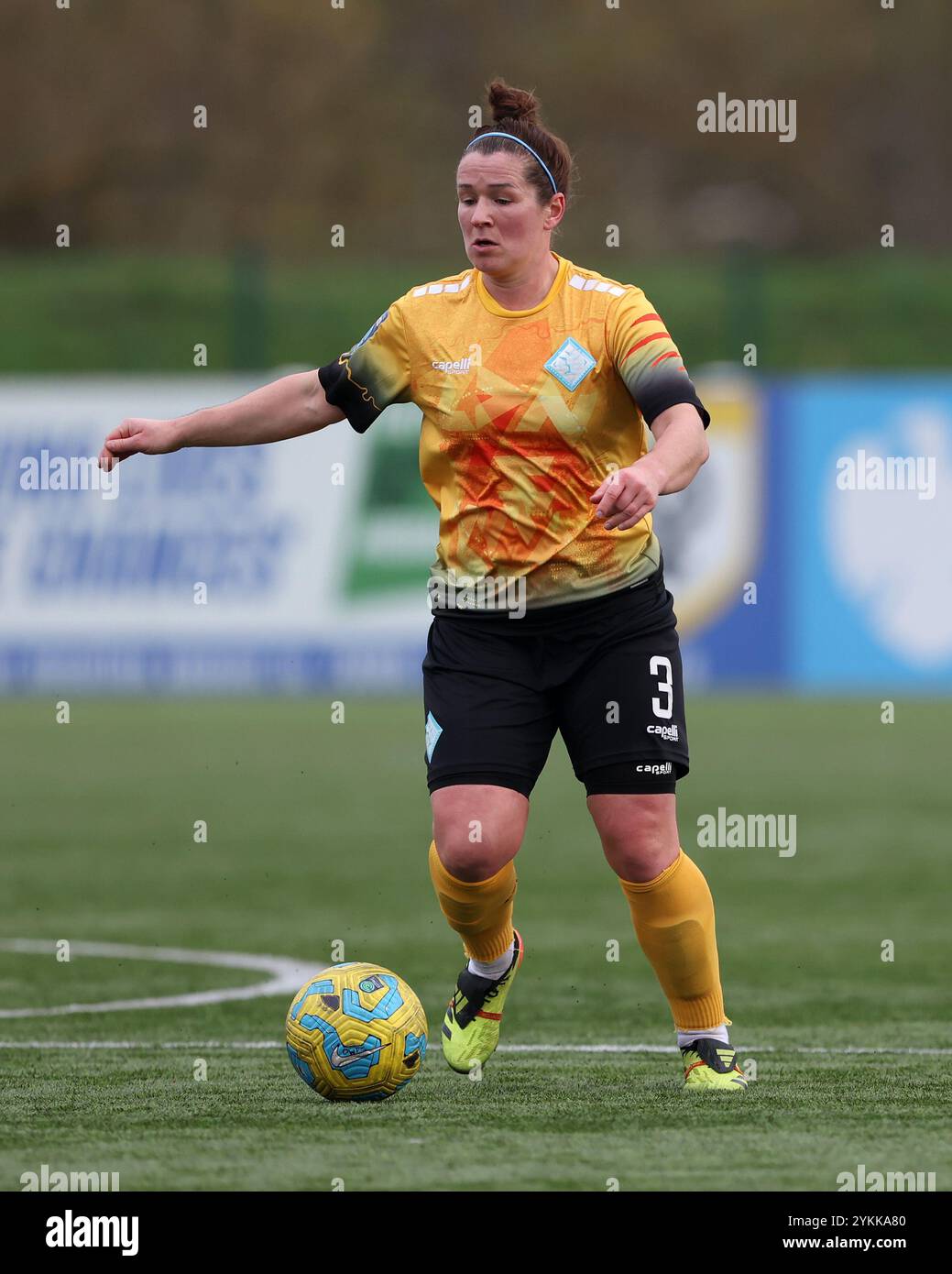 London City Lionessess' Emma Mukandi in action during the FA Women's Championship match between Durham Women FC and London City Lionesses at Maiden Castle, Durham City on Sunday 17th November 2024. (Photo: Mark Fletcher | MI News) Credit: MI News & Sport /Alamy Live News Stock Photo