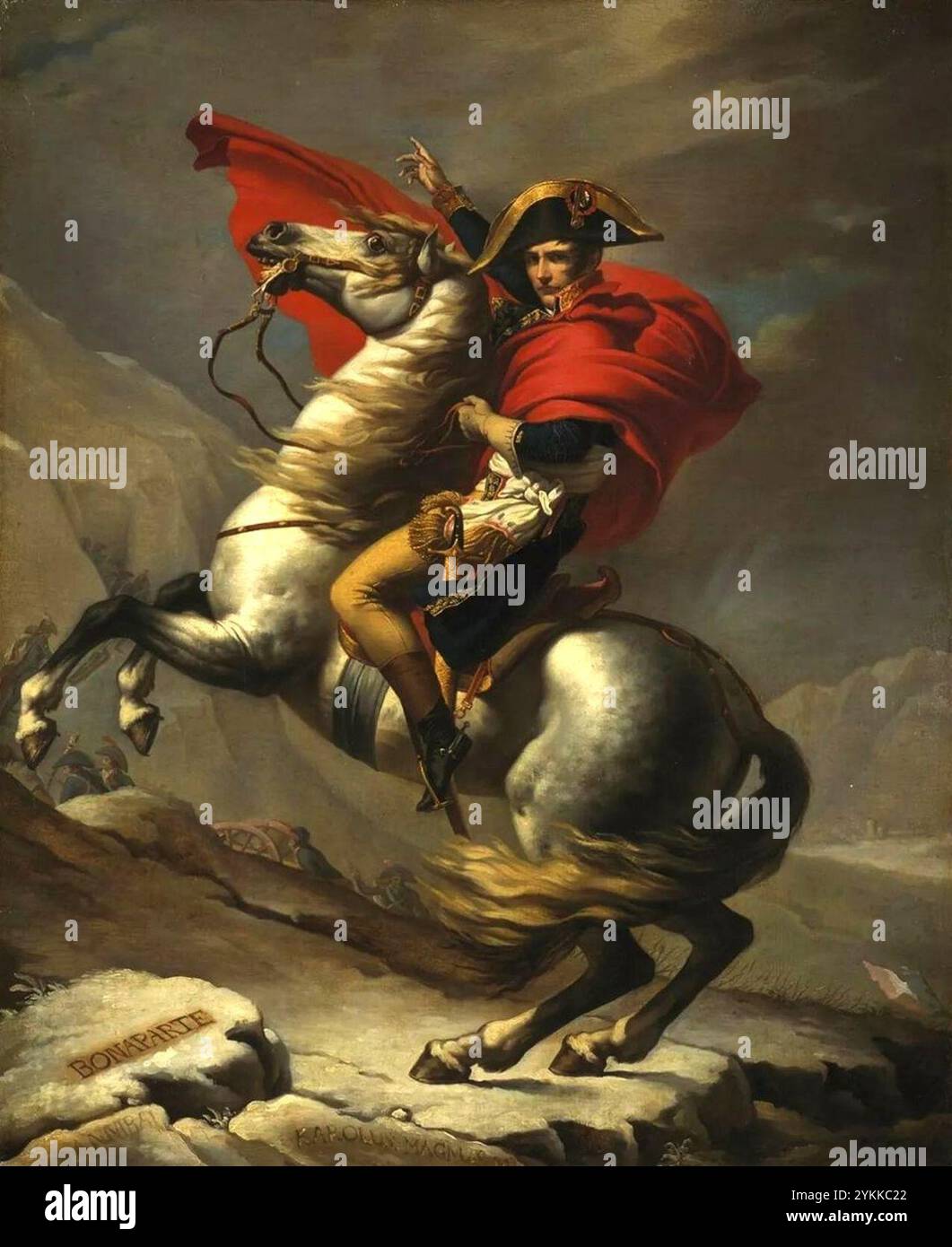 Bonaparte crossing the alps hi-res stock photography and images