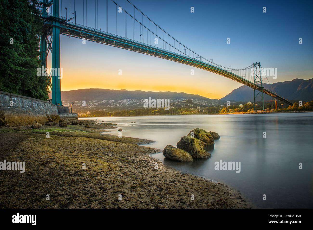 Lions Gate Bridge, Vancouver, Canada Stock Photo