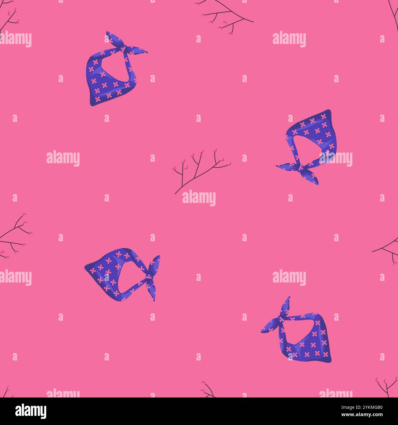Western themed seamless vector pattern Stock Vector