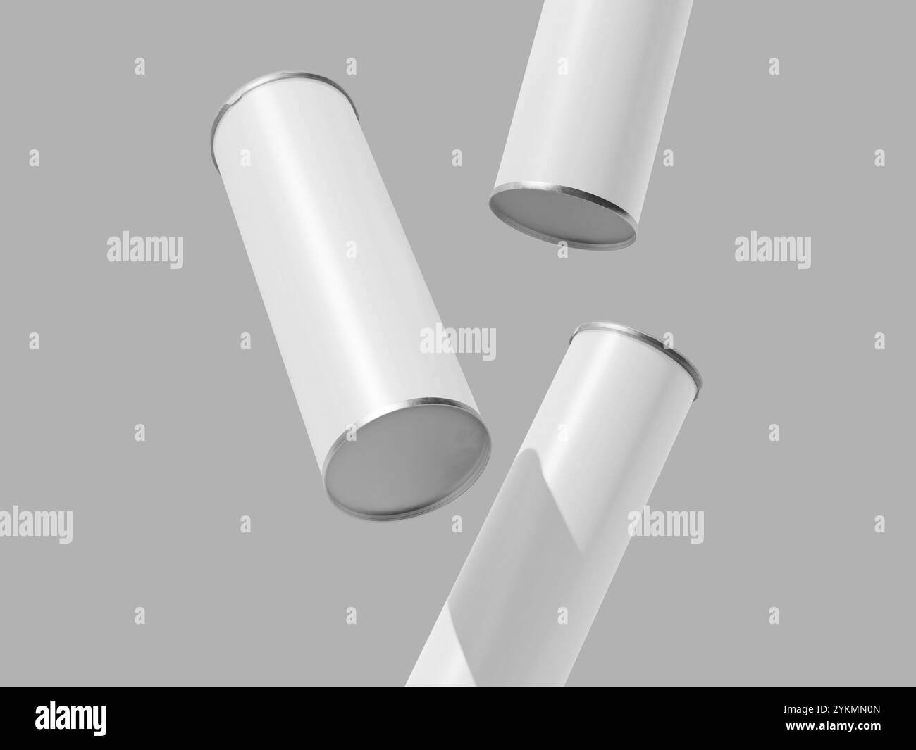 Floating Tube Packaging Mockup 3D Render Chips Packaging Stock Photo ...