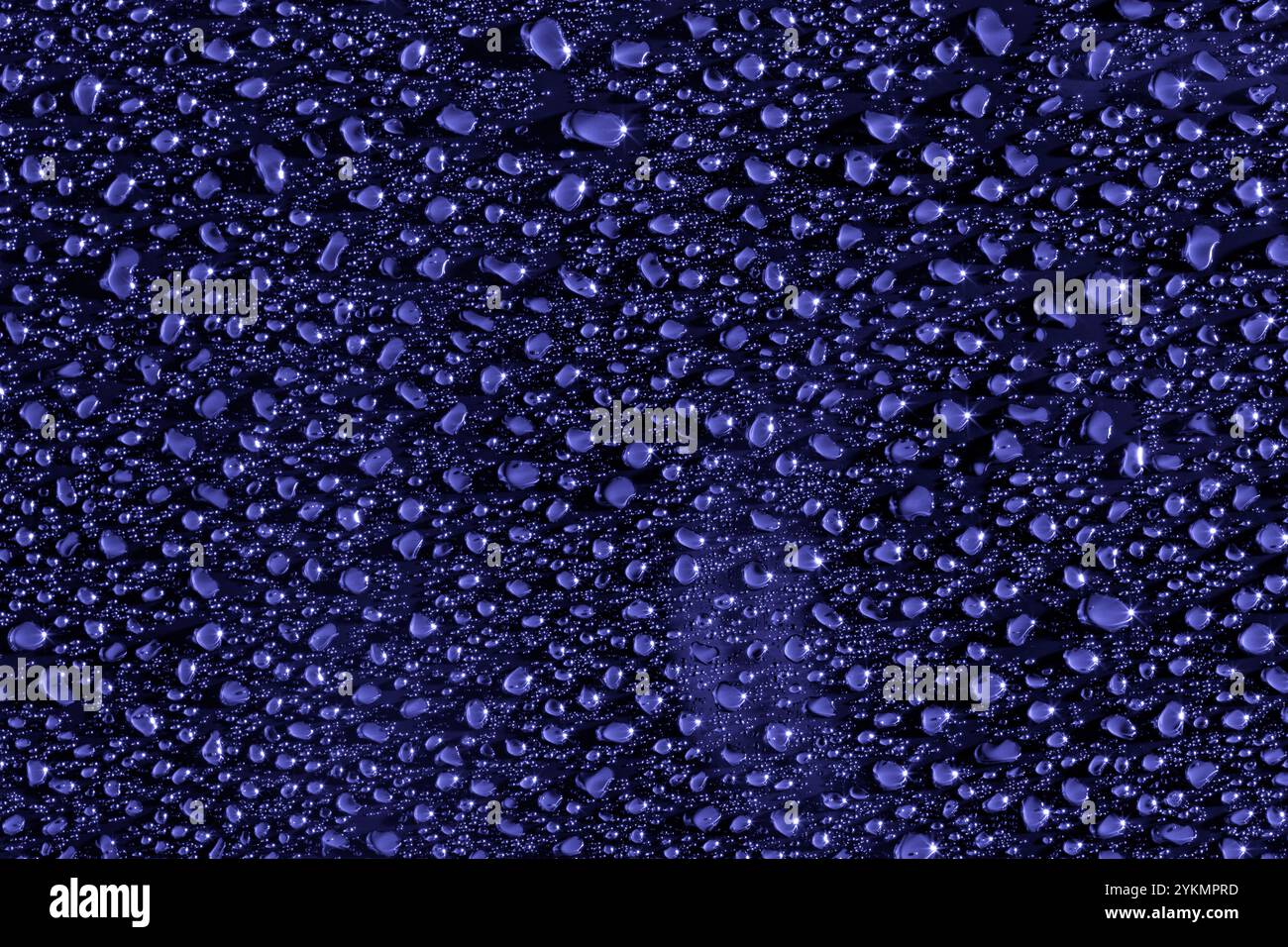 Abstract Water Drops Background. Blue colour background Stock Photo - Alamy