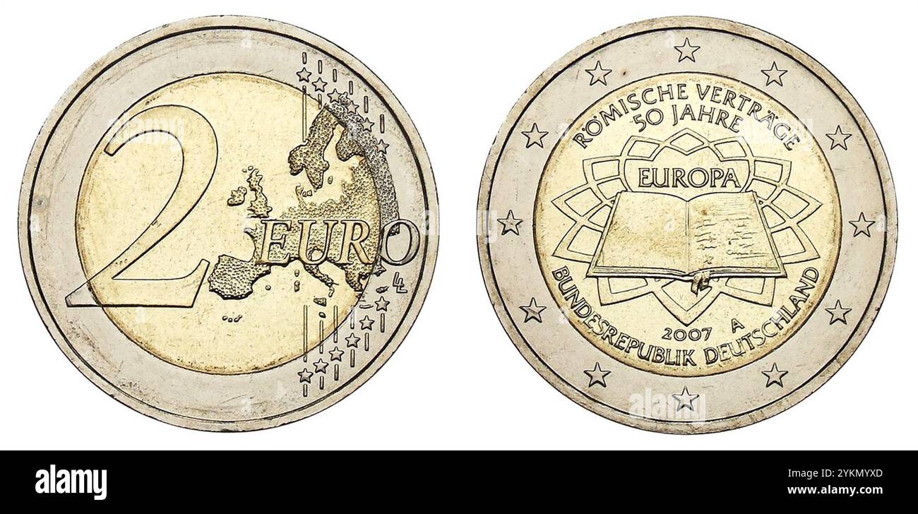 Bundesrepublik Deutschland- 2007 Römische Verträge - Münzkabinett, Berlin - 5532196. Stock Photo
