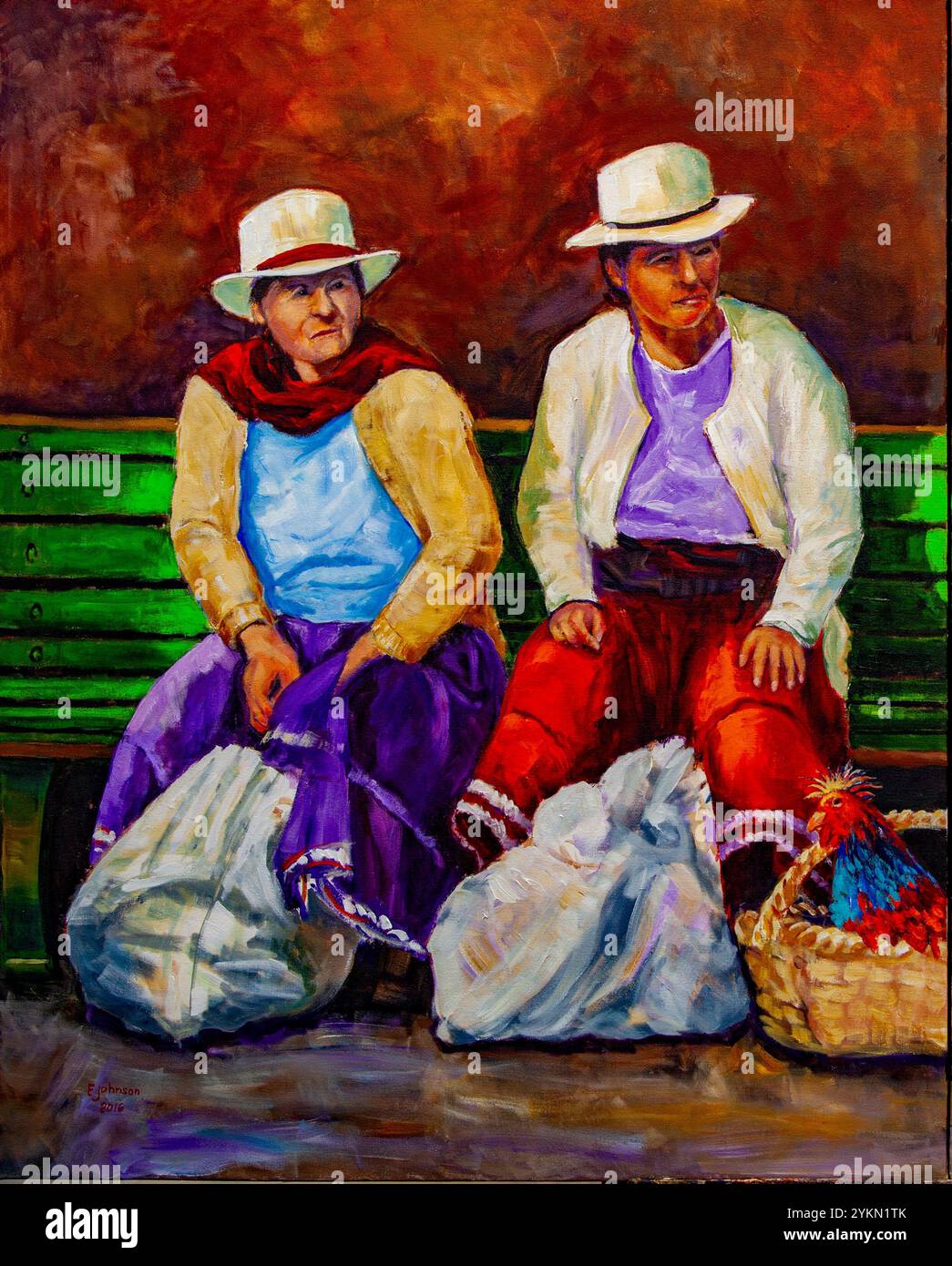 Two women wearing indigenous hi-res stock photography and images - Alamy