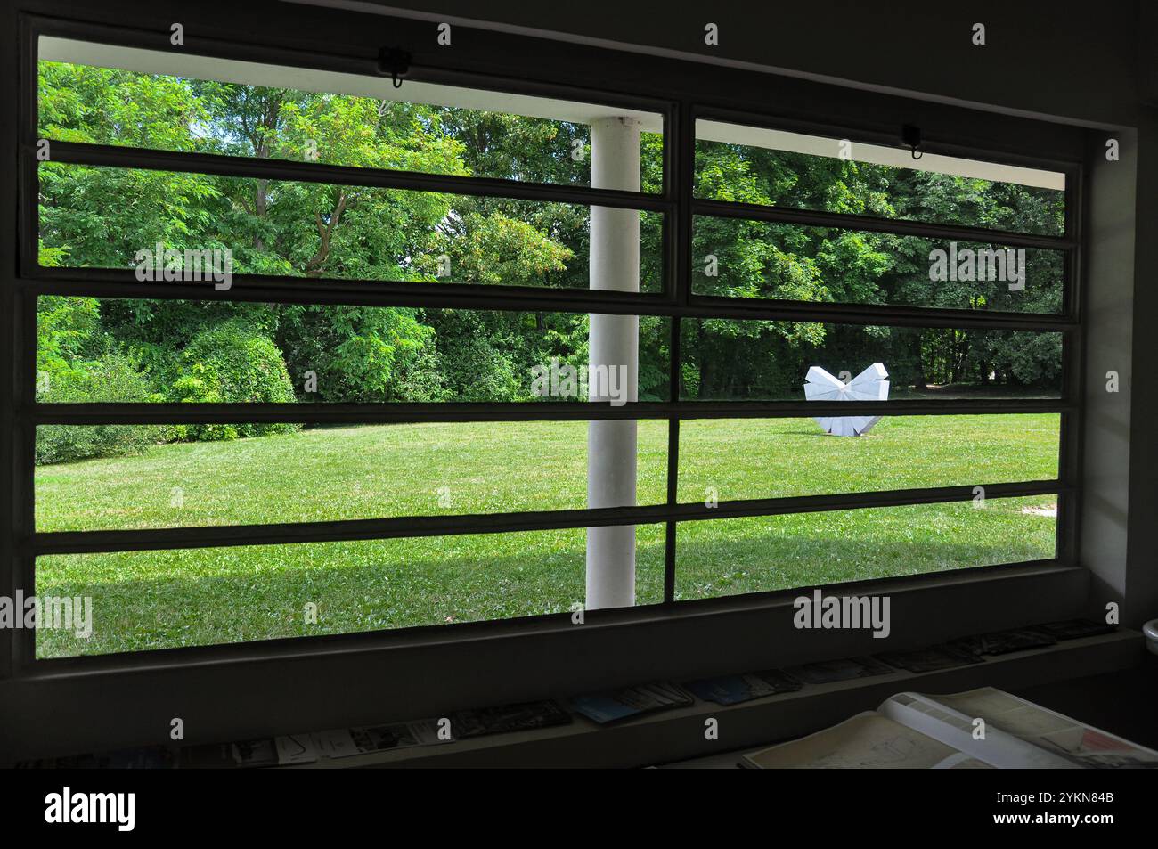 Interior of the Villa Savoye, a true masterpiece of Le Corbusier and ...