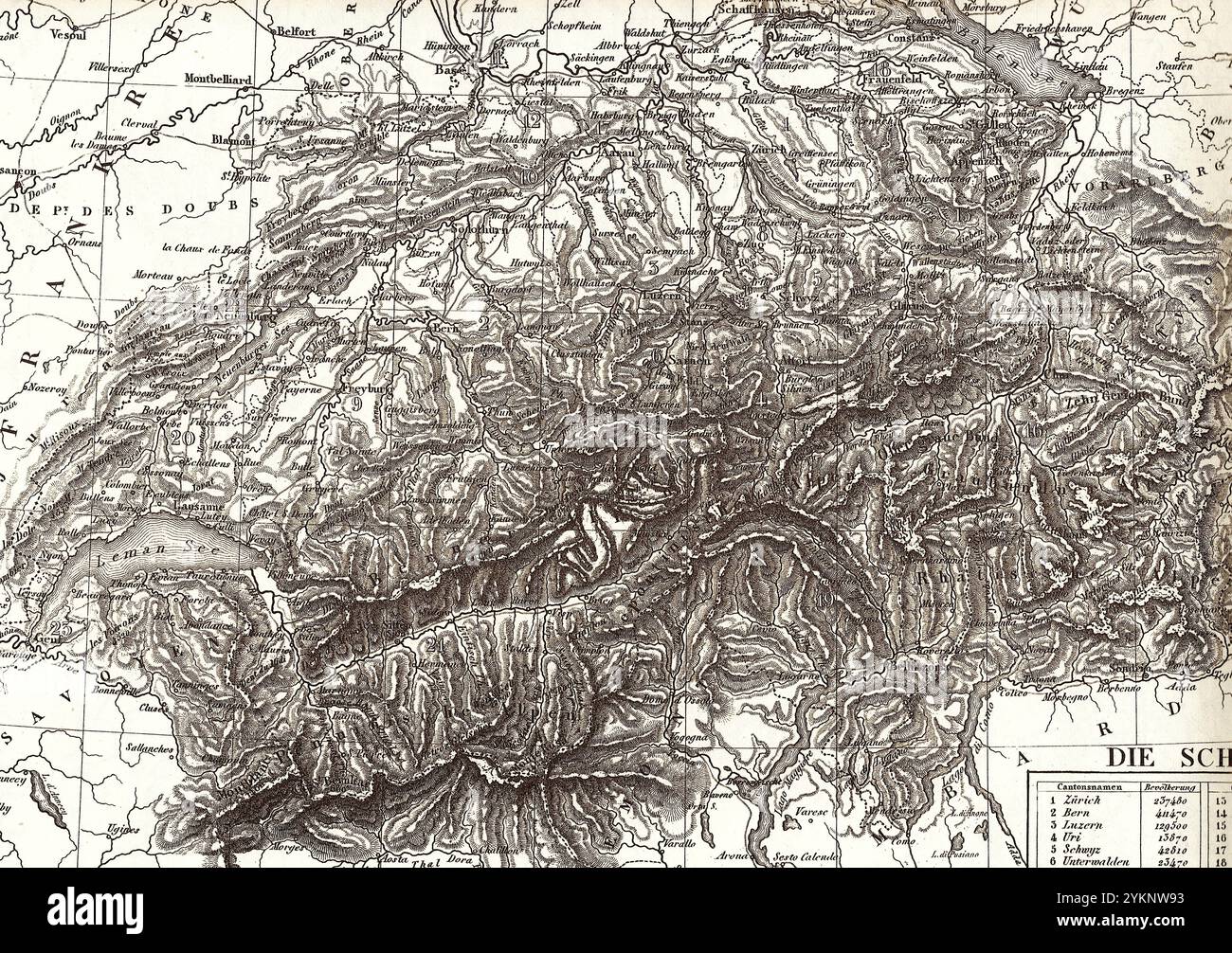 Political map europe 19th century hi-res stock photography and images ...