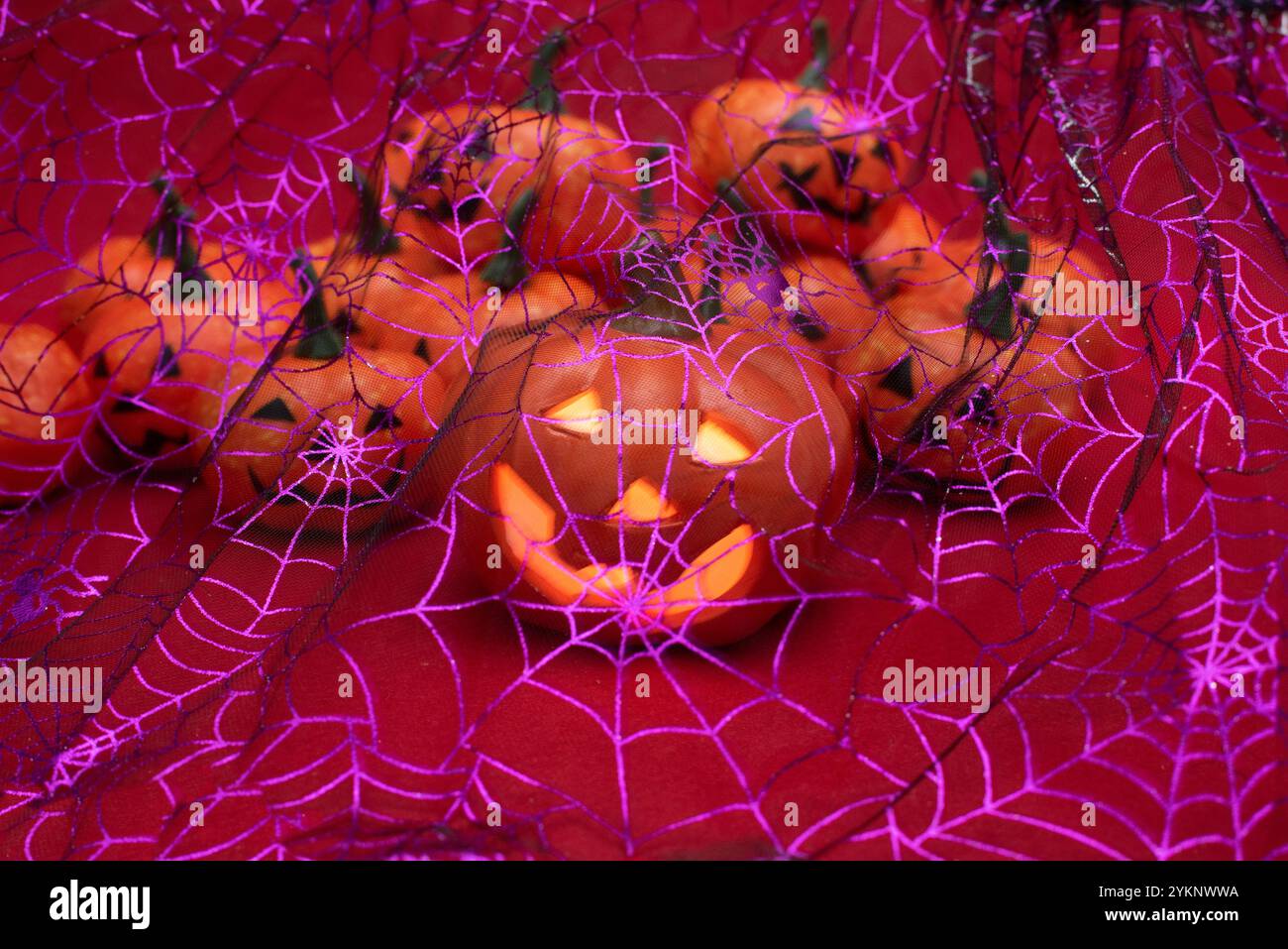 Spider web pumpkin