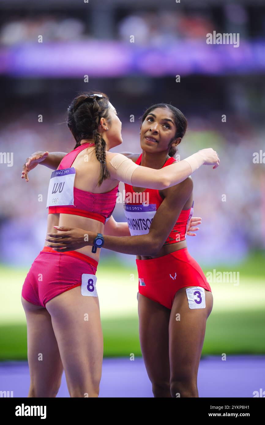 Sidonie FIADANANTSOA participating in the 100 meters hurdles at the ...