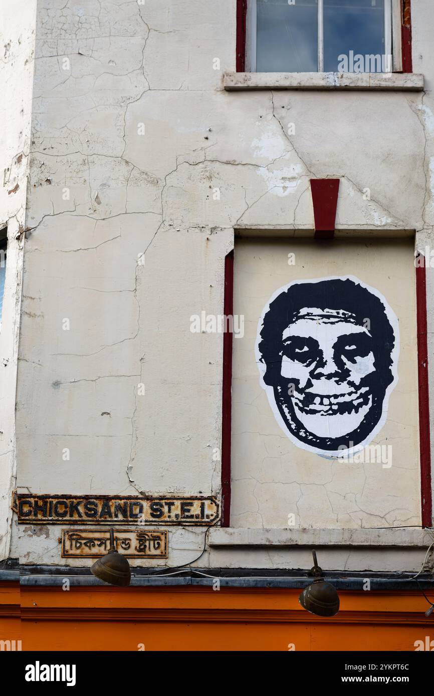 Street art along Brick Lane, London, showing the creativity and ...