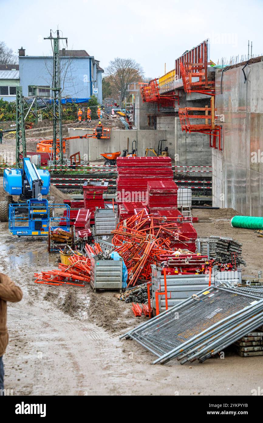  Baustelle der Schlachthofbrücke der Autobahn A40 in Bochum Motiv 