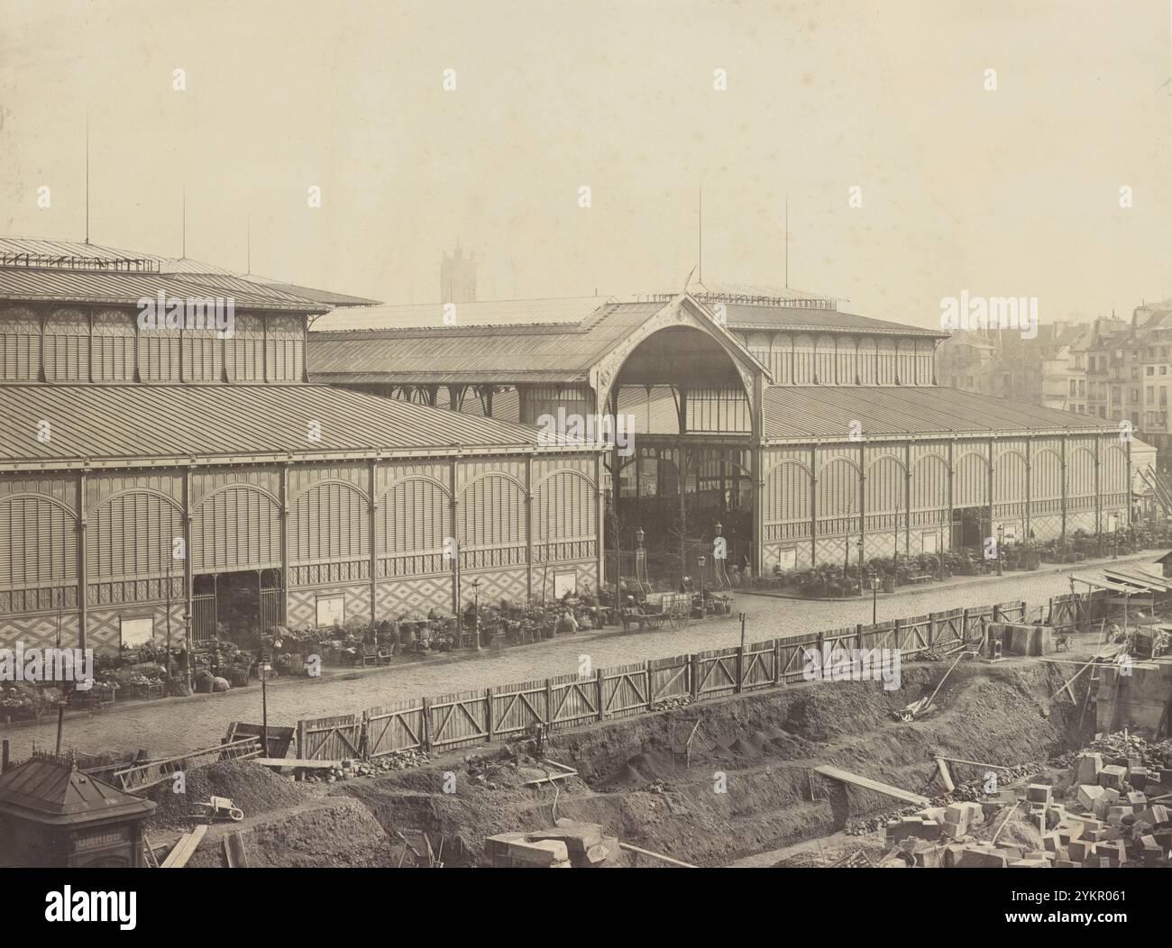 Paris market 19th century hi-res stock photography and images - Alamy