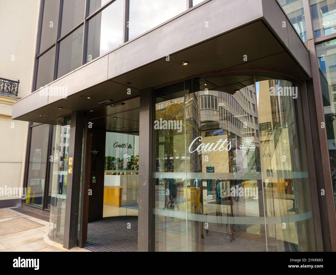 Coutts bank branch on the Strand, London, UK Stock Photo