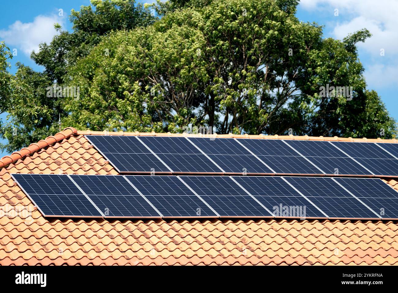 Photovoltaic - Electricity generation with solar panels on the roof ...