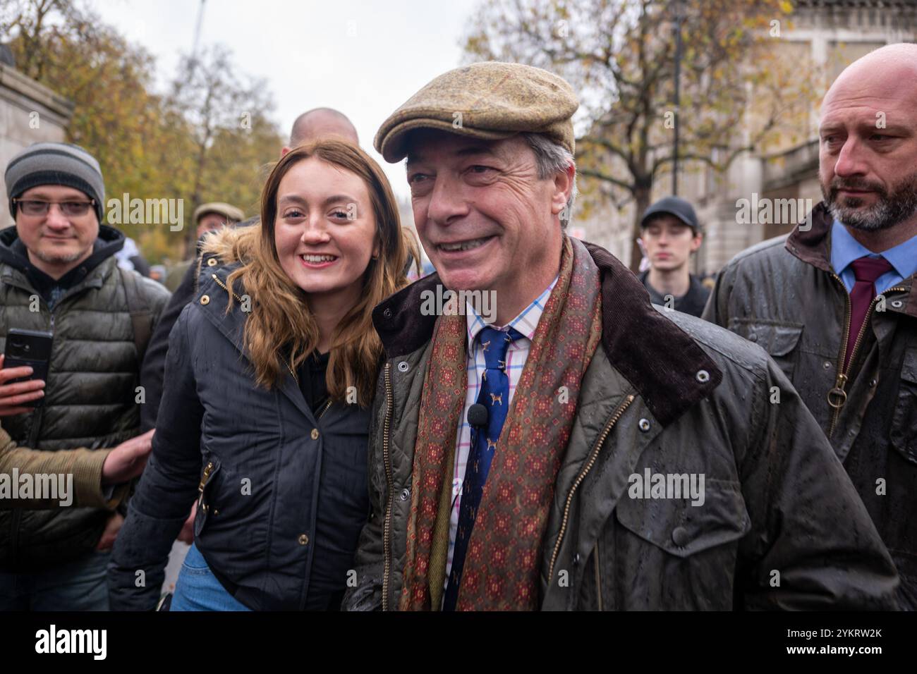 19 Nov 2024 London / UK. Thousands of british farmers marched on Westminster in fury over Keir Starmer’s inheritance tax hike.  AUBREY FAGON / Alamy Live News Stock Photo