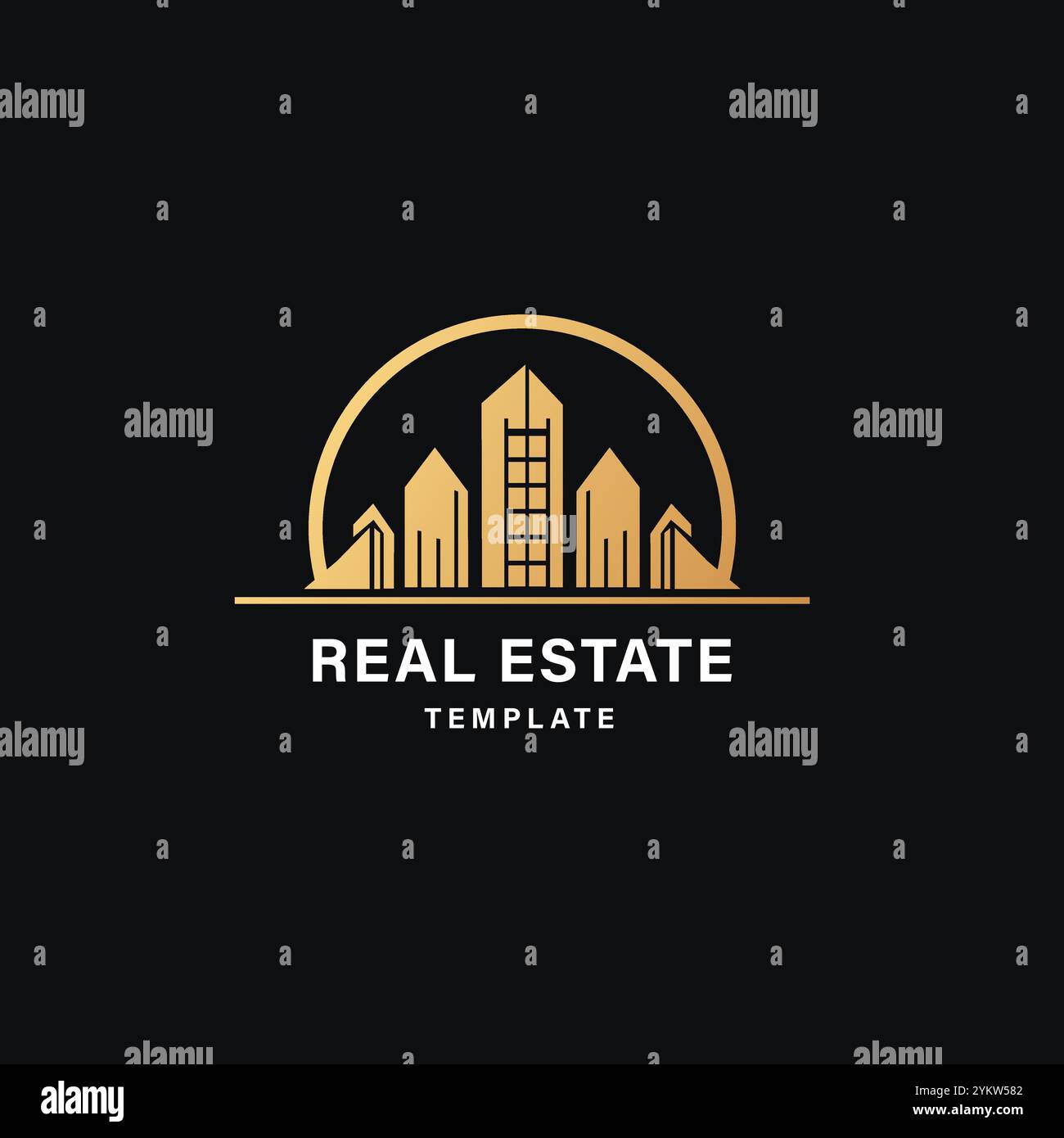 Real vector logo design template hi-res stock photography and images ...