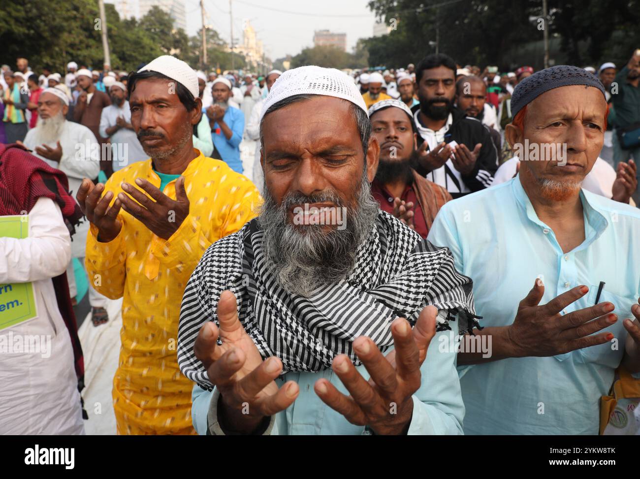 Kolkata, West Bengal, India. 19th Nov, 2024. Activists of The All India ...
