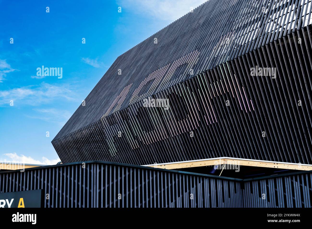 Exterior of the ABBA Arena hosting the ABBA Voyage virtual concert, Stratford, London, England Stock Photo