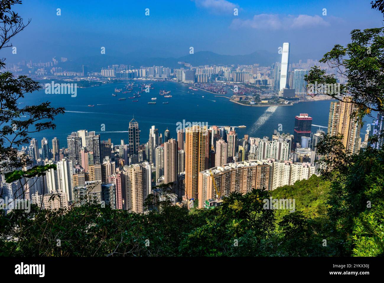 Hong Kong Skyline View from Above on Victoria Peak Stock Photo - Alamy