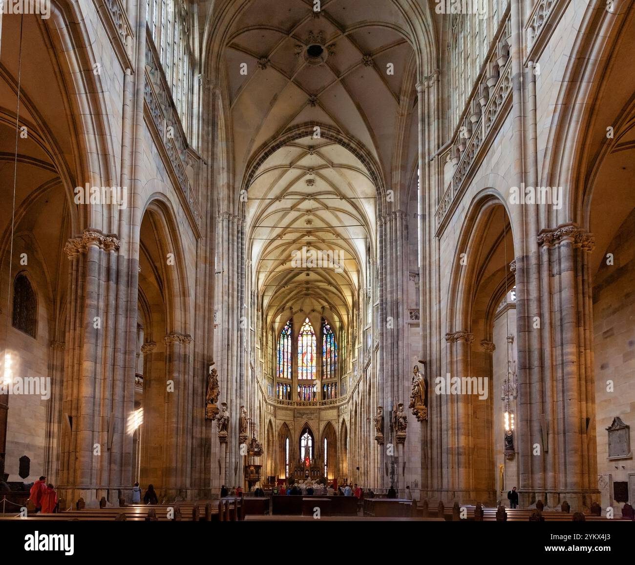 Interior of St. Vitus Cathedral, Prague, Czech Republic Stock Photo - Alamy