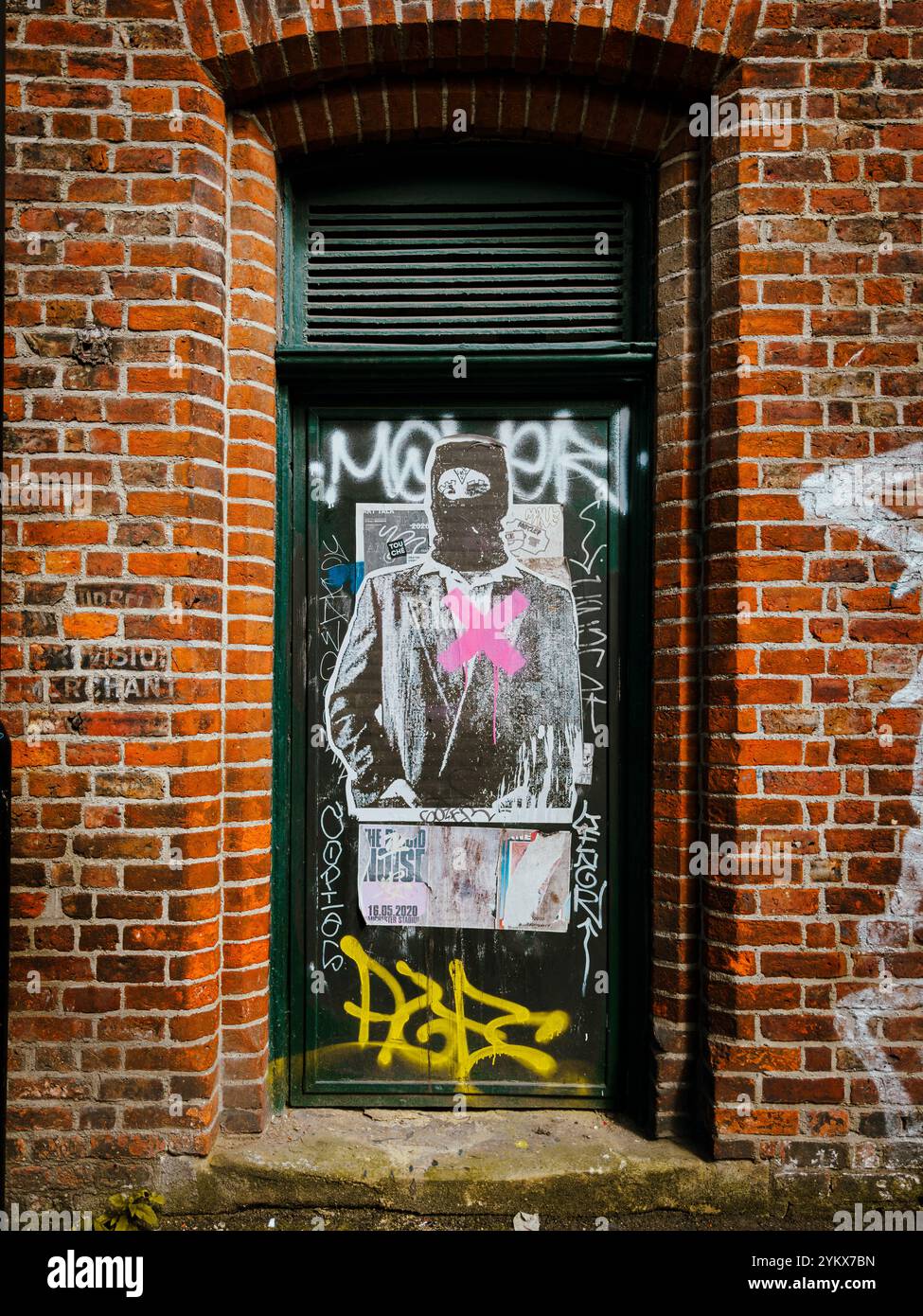 Street Art and Graffiti Culture in Manchester’s Northern Quarter Backstreets 2024: Phillip Roberts - Smartphone Captured Stock Image
