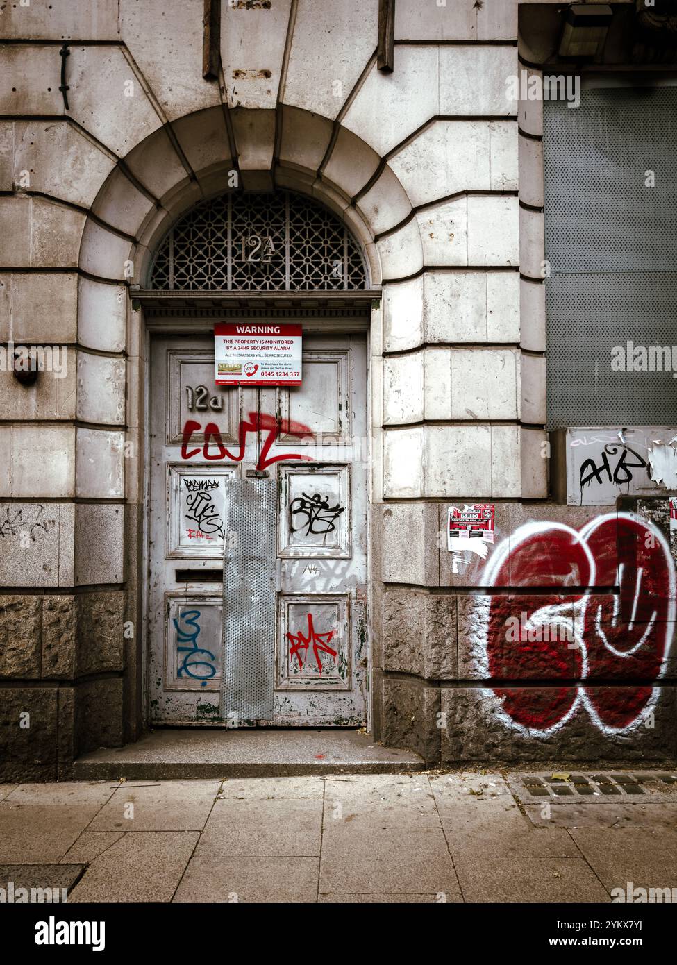 Street Art and Graffiti Culture in Manchester’s Northern Quarter Backstreets 2024: Phillip Roberts - Smartphone Captured Stock Image