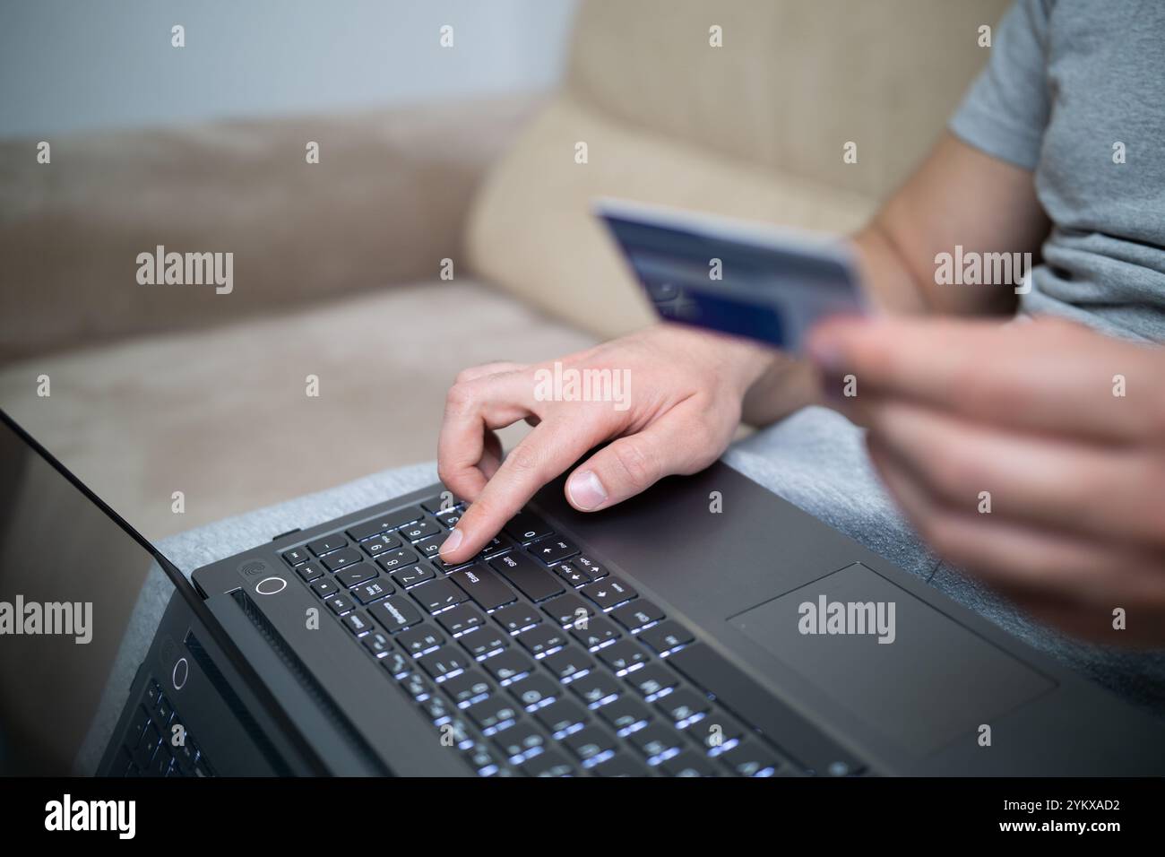 Hands typing mockup laptop working hi-res stock photography and images ...