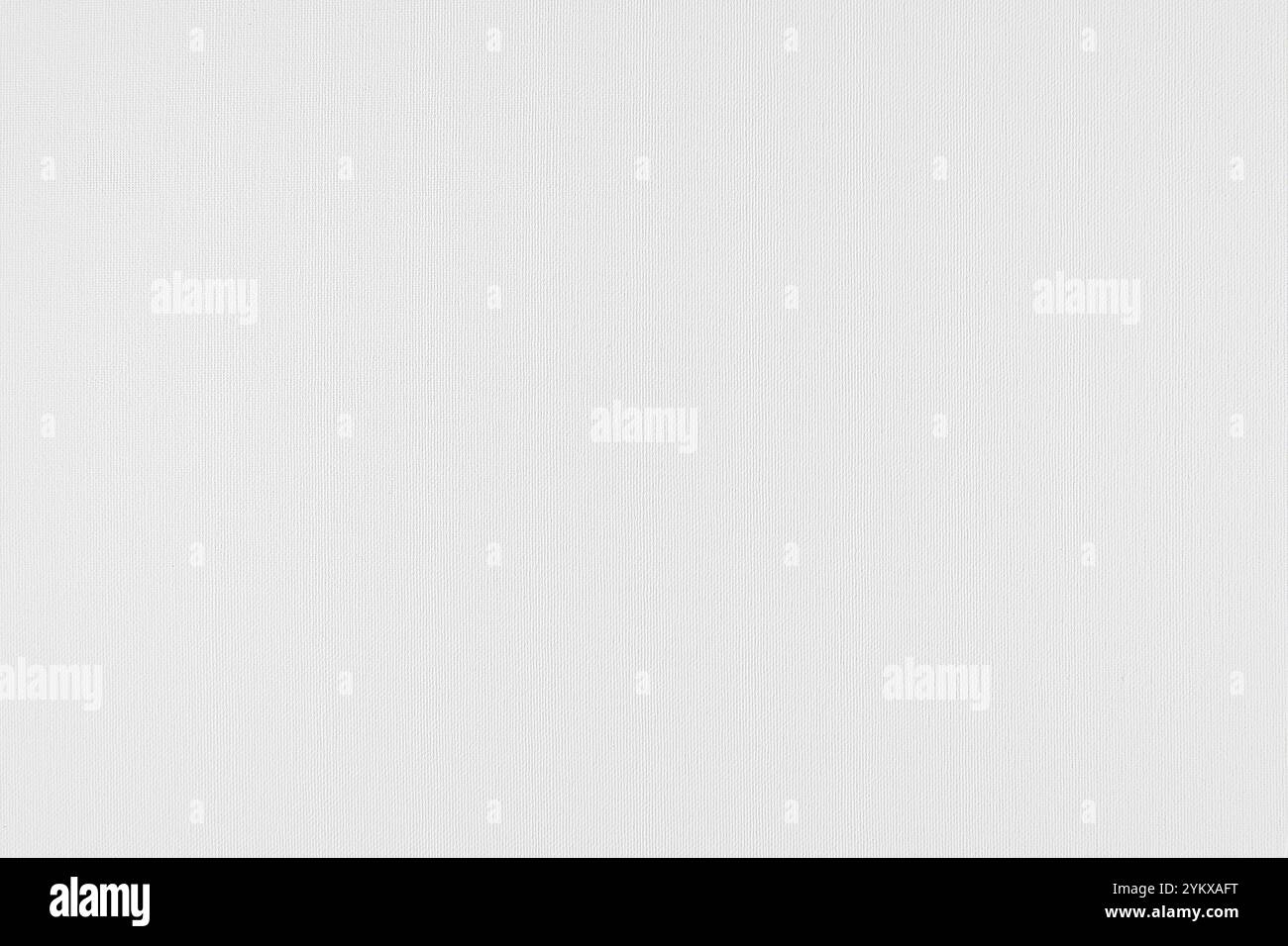 White textured canvas background. Empty cotton backdrop. Stock Photo