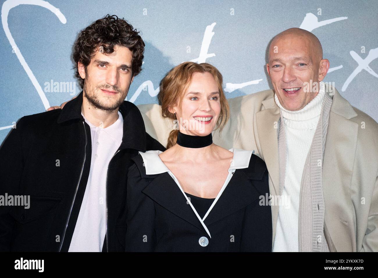 Paris, France. 19th Nov, 2024. Louis Garrel, Diane Kruger and Vincent Cassel attending the Saint-Ex Premiere at the Pathe Wepler cinema in Paris, France on November 19, 2024. Photo by Aurore Marechal/ABACAPRESS.COM Credit: Abaca Press/Alamy Live News Stock Photo