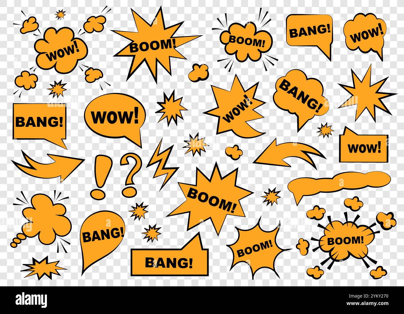 Cartoon retro comic style speech bubbles set Stock Vector Image & Art ...