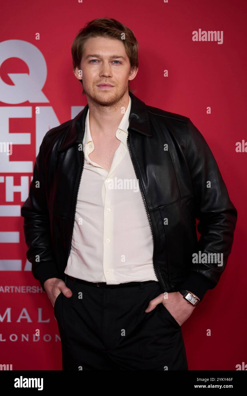 Joe Alwyn poses at the GQ Men of the Year awards on Tuesday, Nov. 19 ...