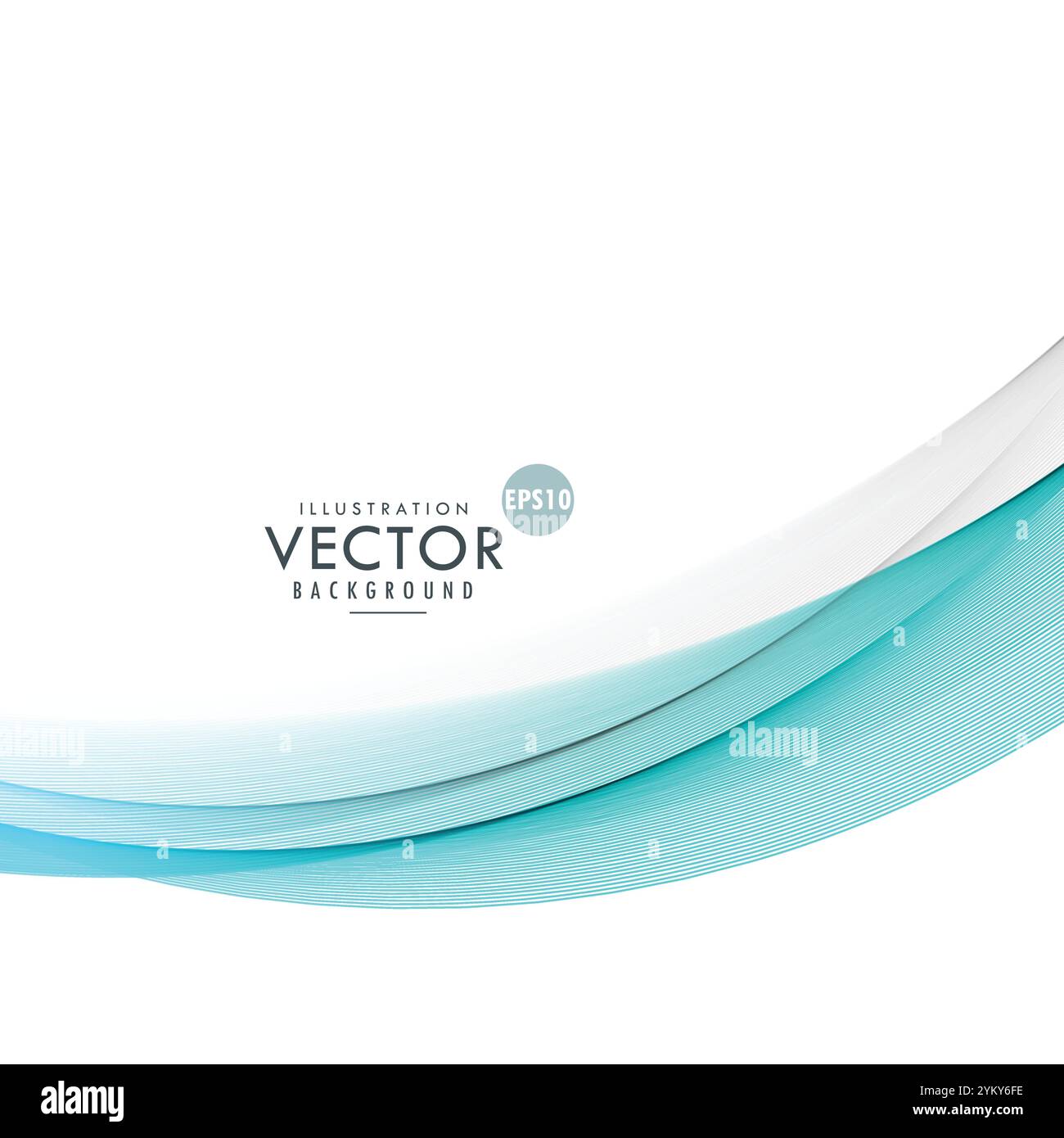 smooth blue wave abstract background Stock Vector Image & Art - Alamy